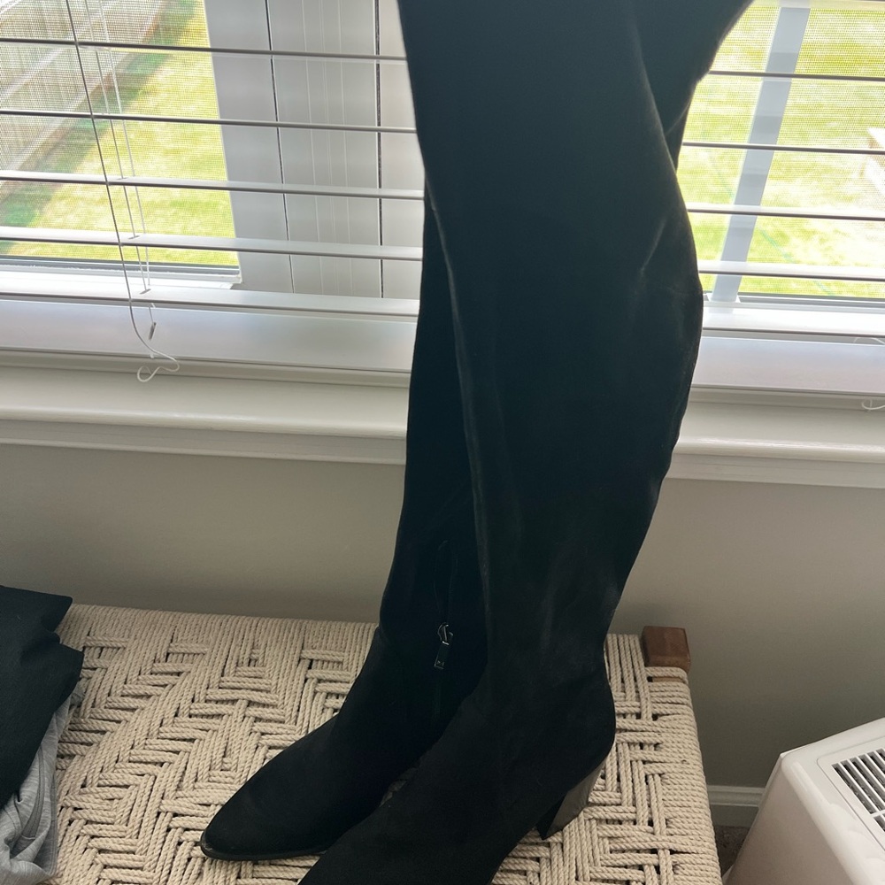 Marc Fisher Black Over the Knee Boots